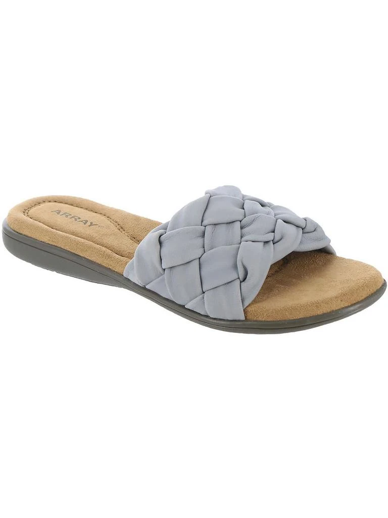 Array Callisto Womens Leather Woven Slide Sandals 5