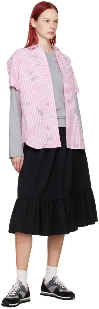 Comme des Garcons Pink Gingham Shirt 4