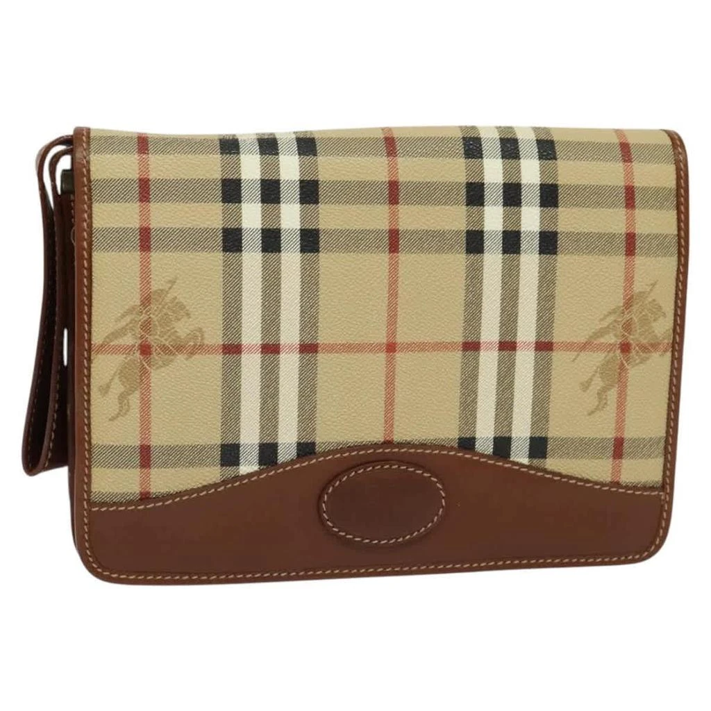 Burberry Nova Check Pochette Canvas Canvas Clutche 
Pouche Bag (Pre-Owned)