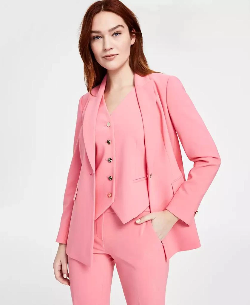 Anne Klein Women's One-Button Peak-Lapel Blazer 1