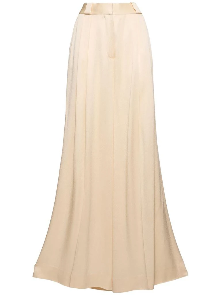 BLAZÉ MILANO Husi Viscose Blend Satin Pants 1