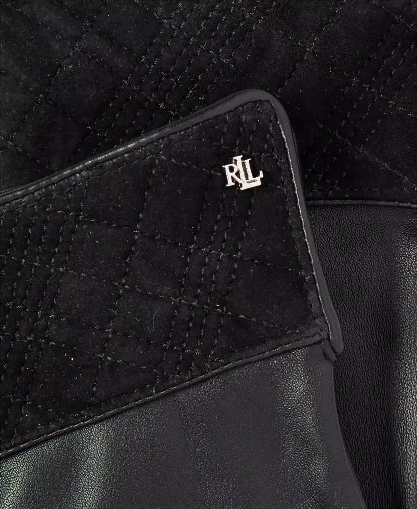 Ralph Lauren Suede Plaid Cuff Gloves 2