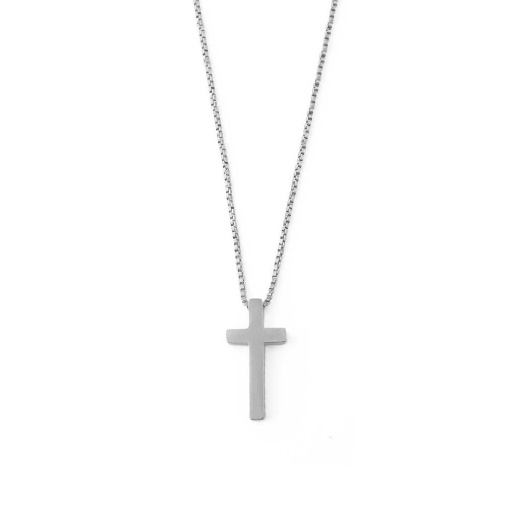 Orelia & Joe Ridged Cross Necklace