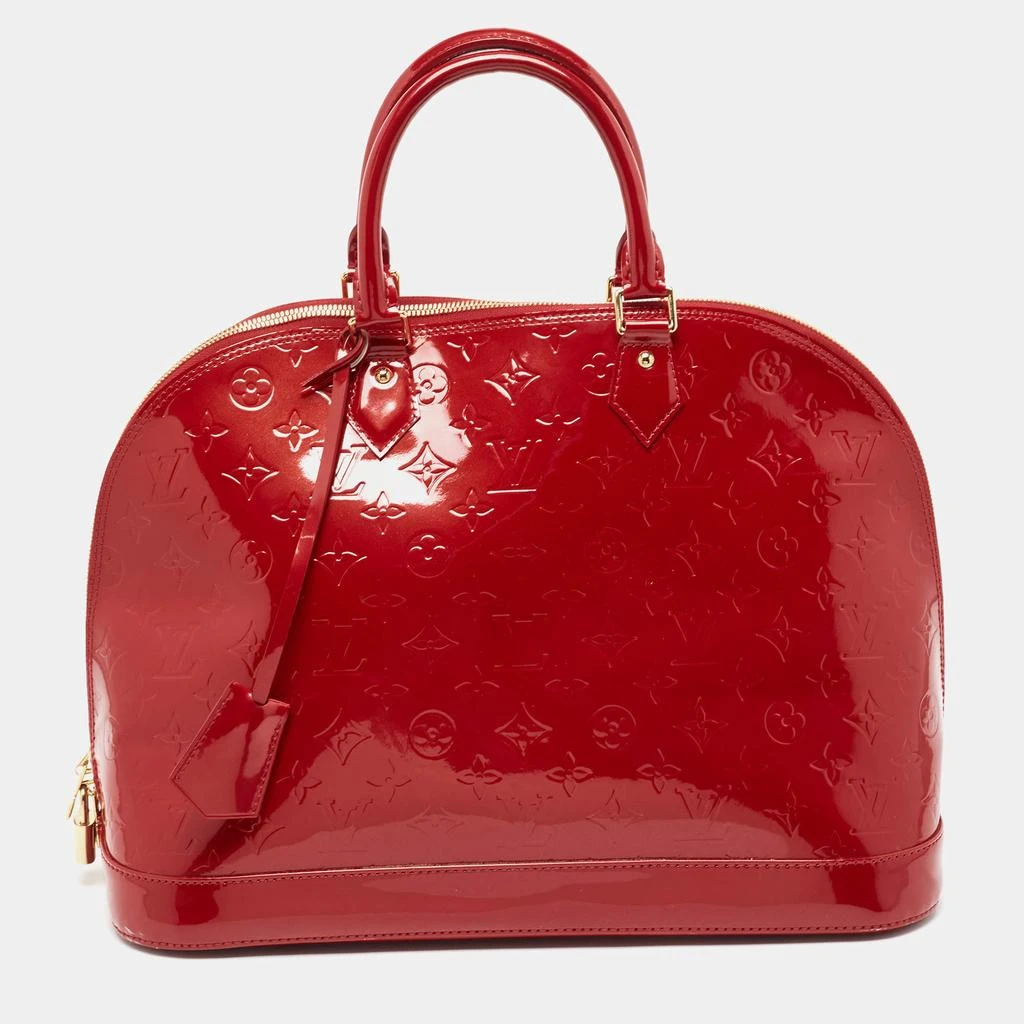 Louis Vuitton Louis Vuitton Red Monogram Vernis Alma GM 1