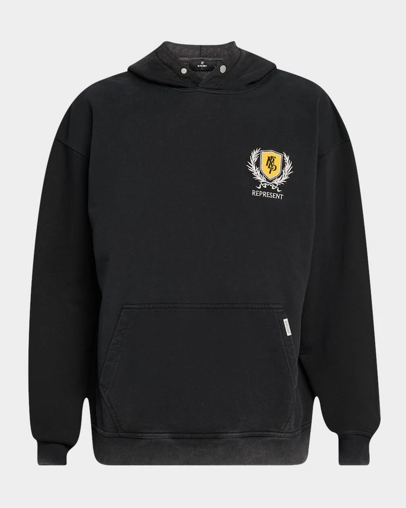 Represent Men's Crest Faded Hoodie 1