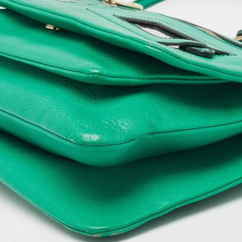 Dolce & Gabbana D&G Green Leather Ania Shoulder Bag 20