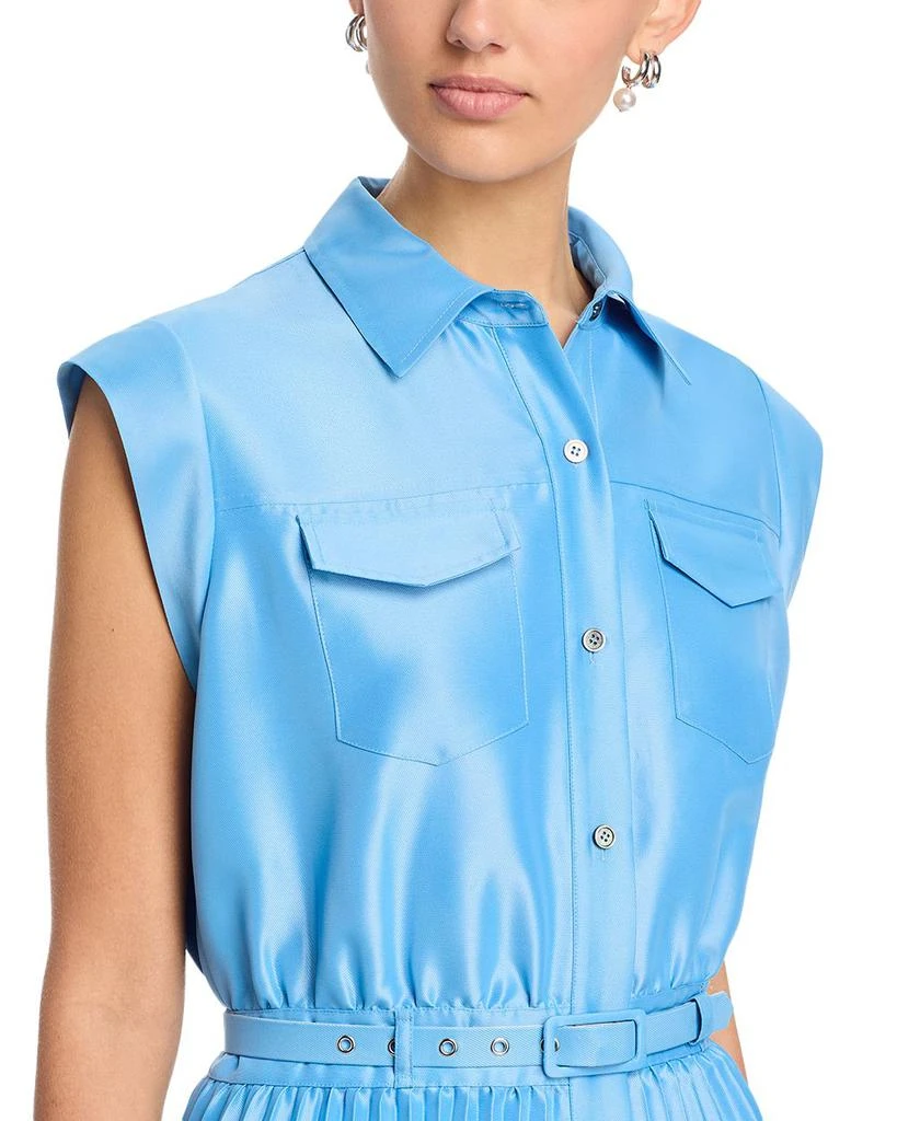 Tahari The Natalyia Pleated Shirt Dress 2