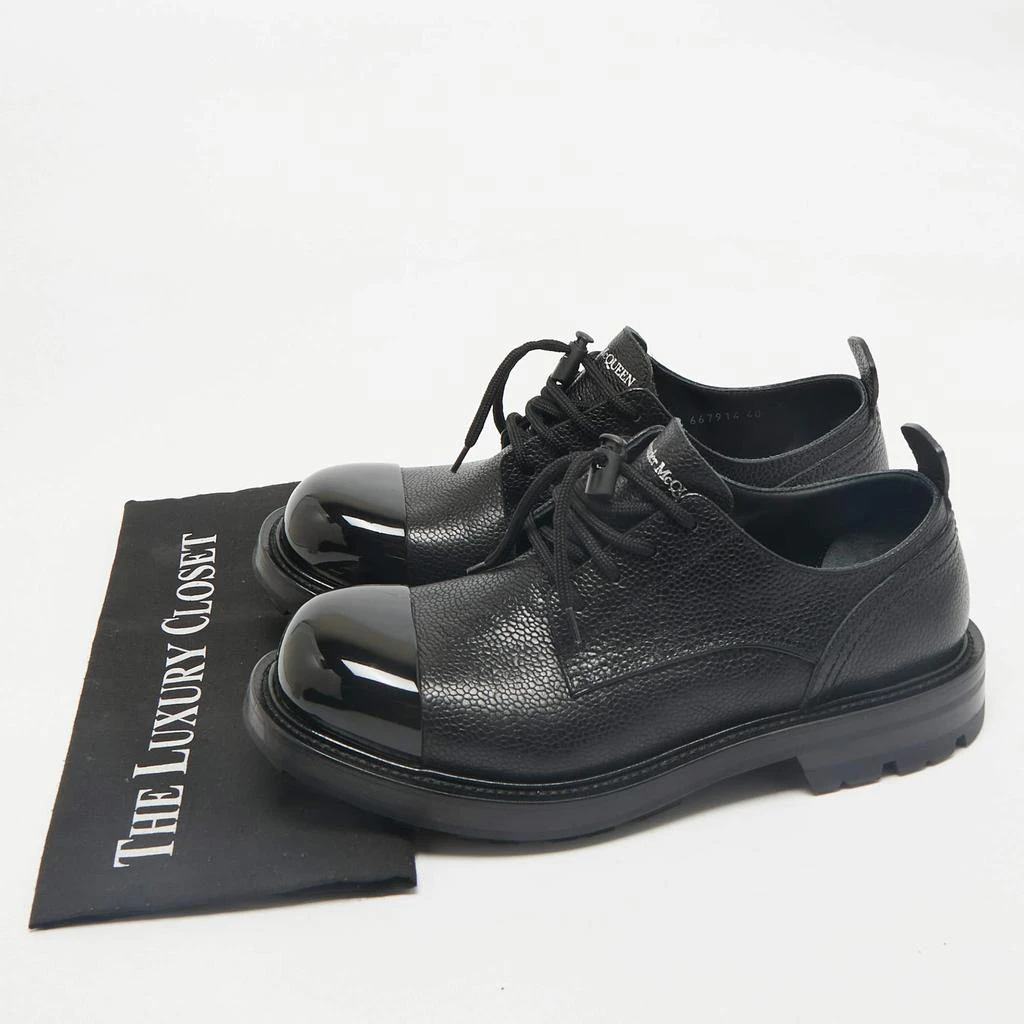 sweet sixteen dresses black Alexander McQueen Oversized leather black sneakers, 38.5 - BOPF