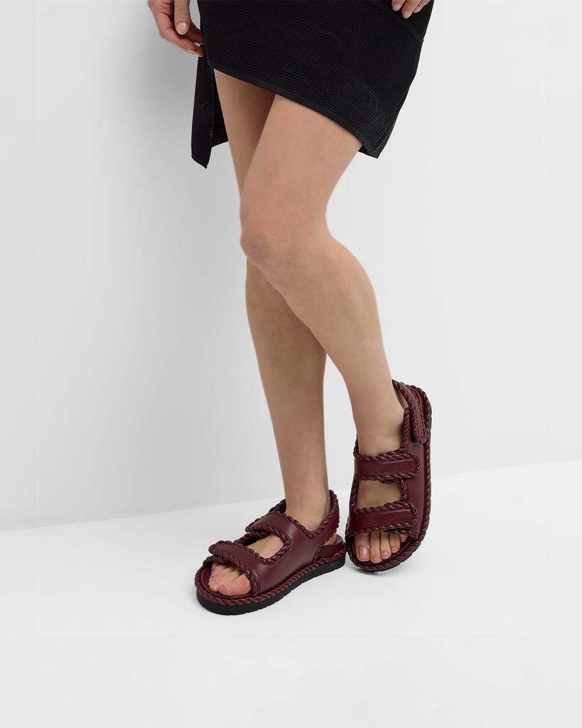 BOTTEGA VENETA BAND SANDAL サイズ40 Bottega Veneta Trip Woven Leather Sporty Sandals | Neiman Marcus