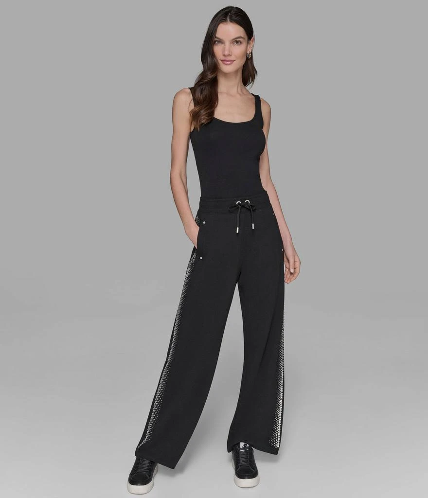 Karl Lagerfeld Paris RHINESTONE TRIM TRACK PANT 5