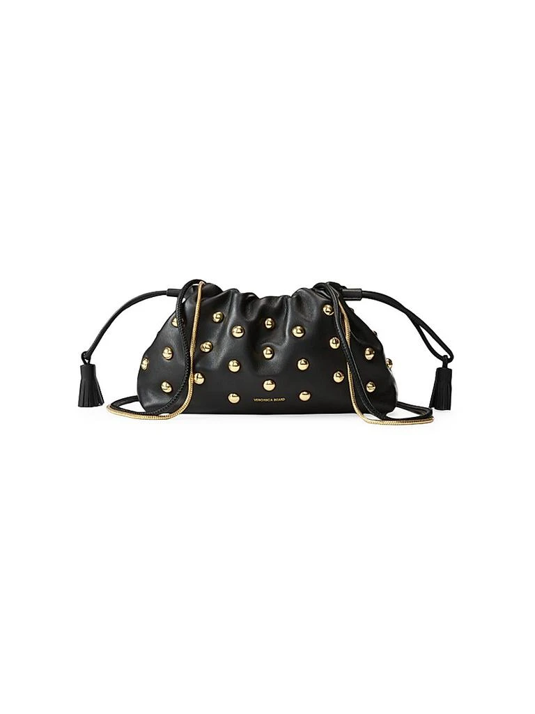 VERONICA BEARD Stash Small Studded Leather Clutch 1