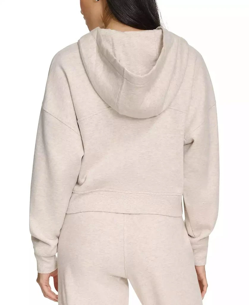 Calvin Klein Women's Fleece Crop Zip-Front Long-Sleeve Hoodie 3