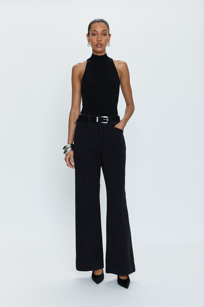 Pistola Denim Jasmine High Rise Wide Leg Trouser - Black