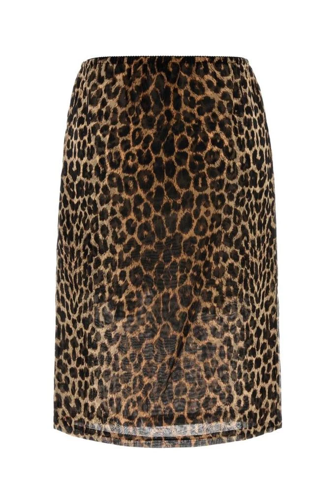 Yves Saint Laurent Saint Laurent Animla Printed Midi Skirt 2