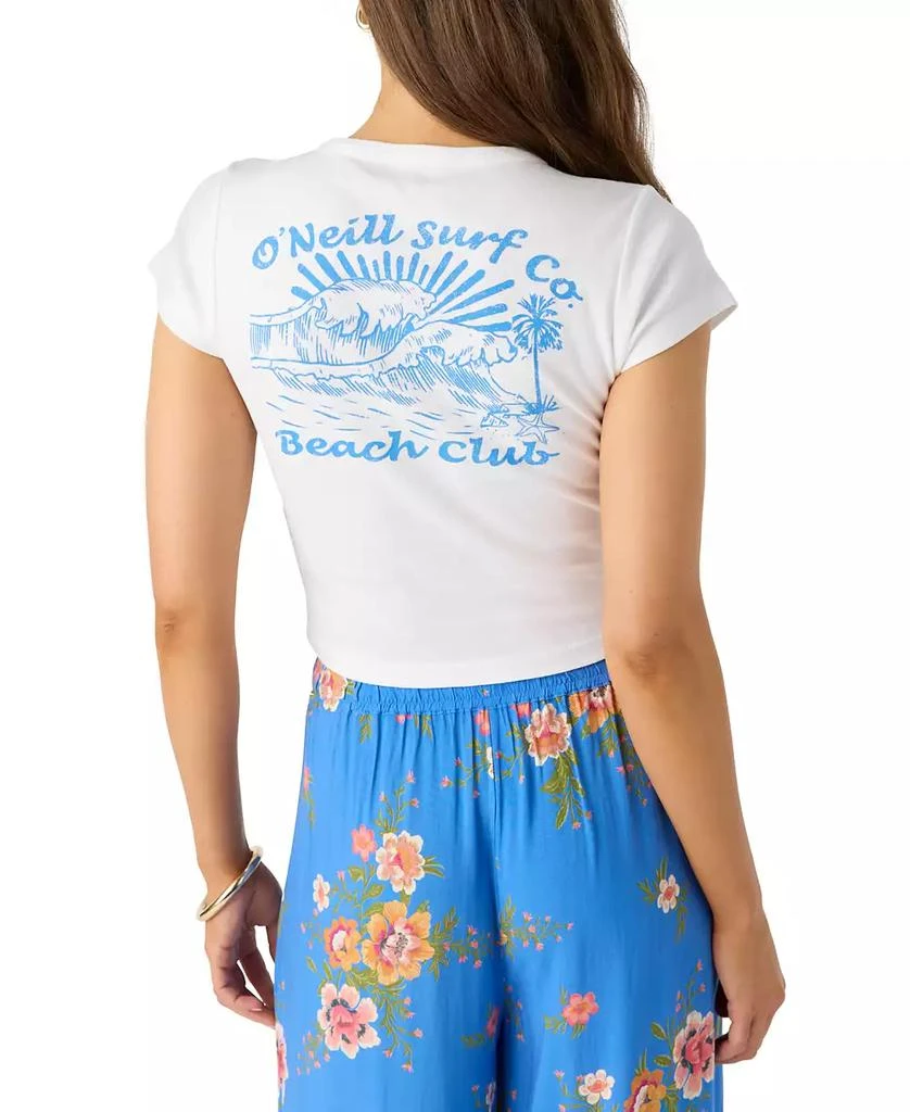 O'Neill Juniors' Beach Club Cotton Logo Cropped T-Shirt 3