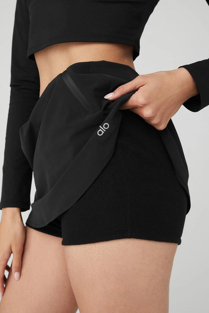 Alo High-Waist Elevation Mini Skirt - Black 4