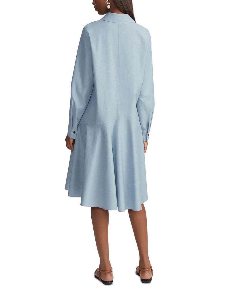 Lafayette 148 New York Flounce Hem Shirt Dress 2