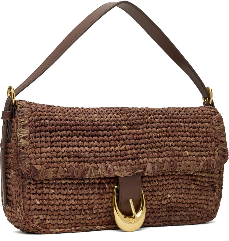 Staud Brown Harlow Raffia Bag 2