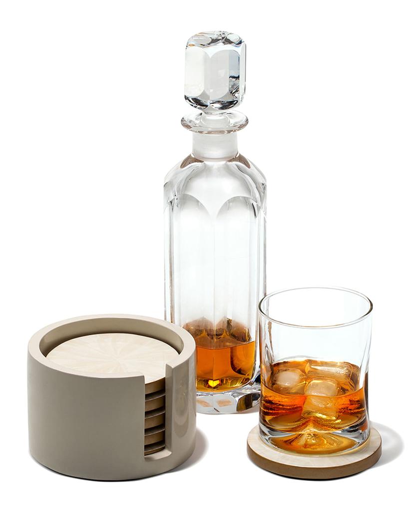 LADORADA Light Almendro Gold Coaster Set