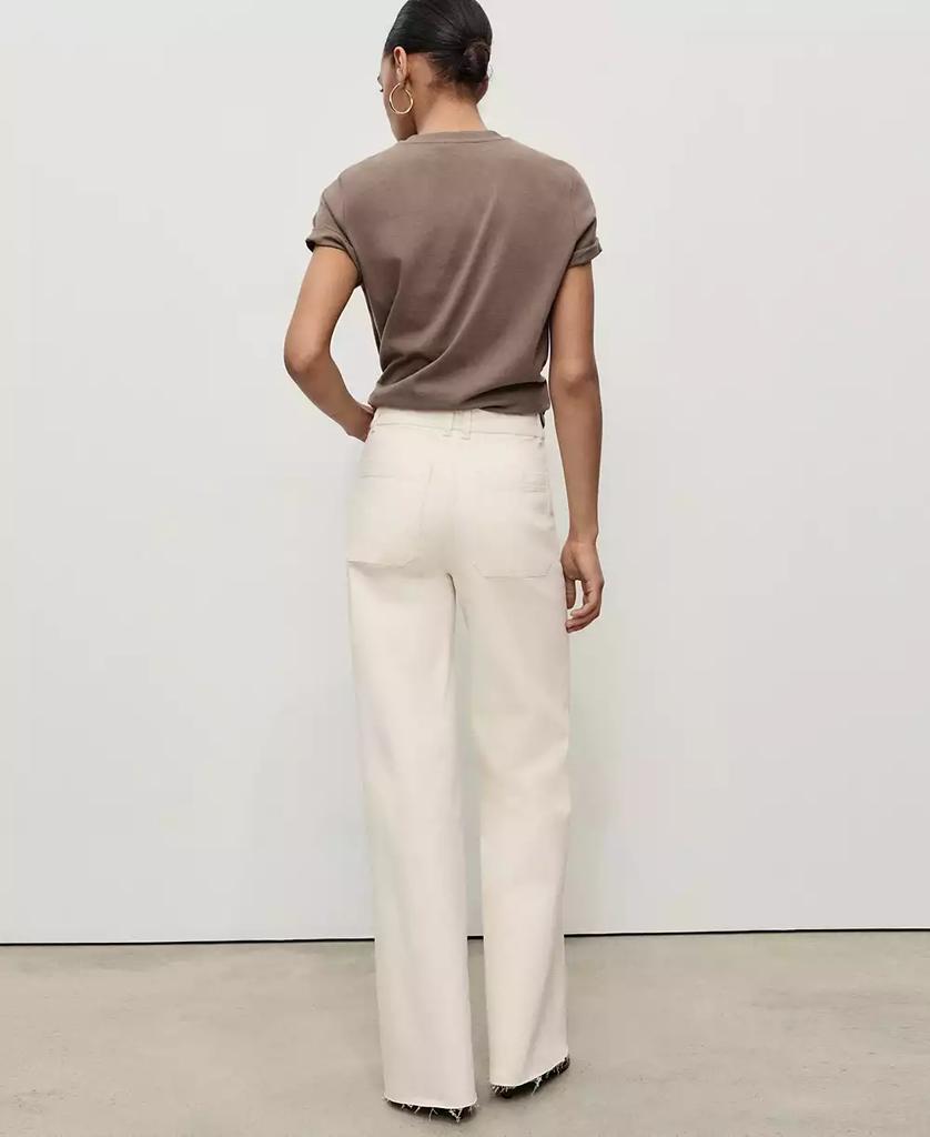 Mango Women's Catherin Culotte High-Rise Jeans