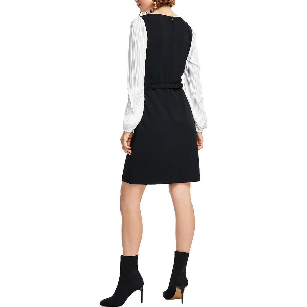 DKNY Womens Belted Midi Wear to Work Dress 2