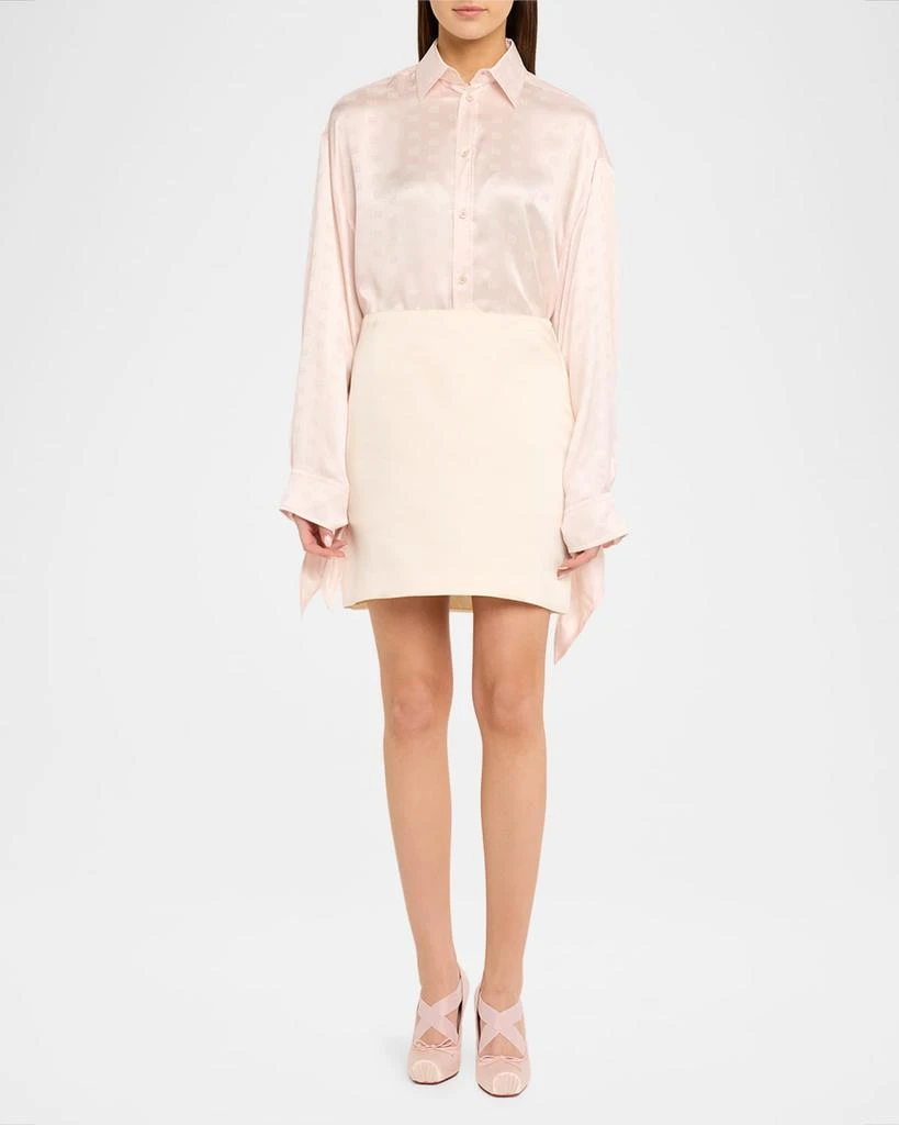 Christian Louboutin 100mm Cassiastic Satin Ballet Pumps 3