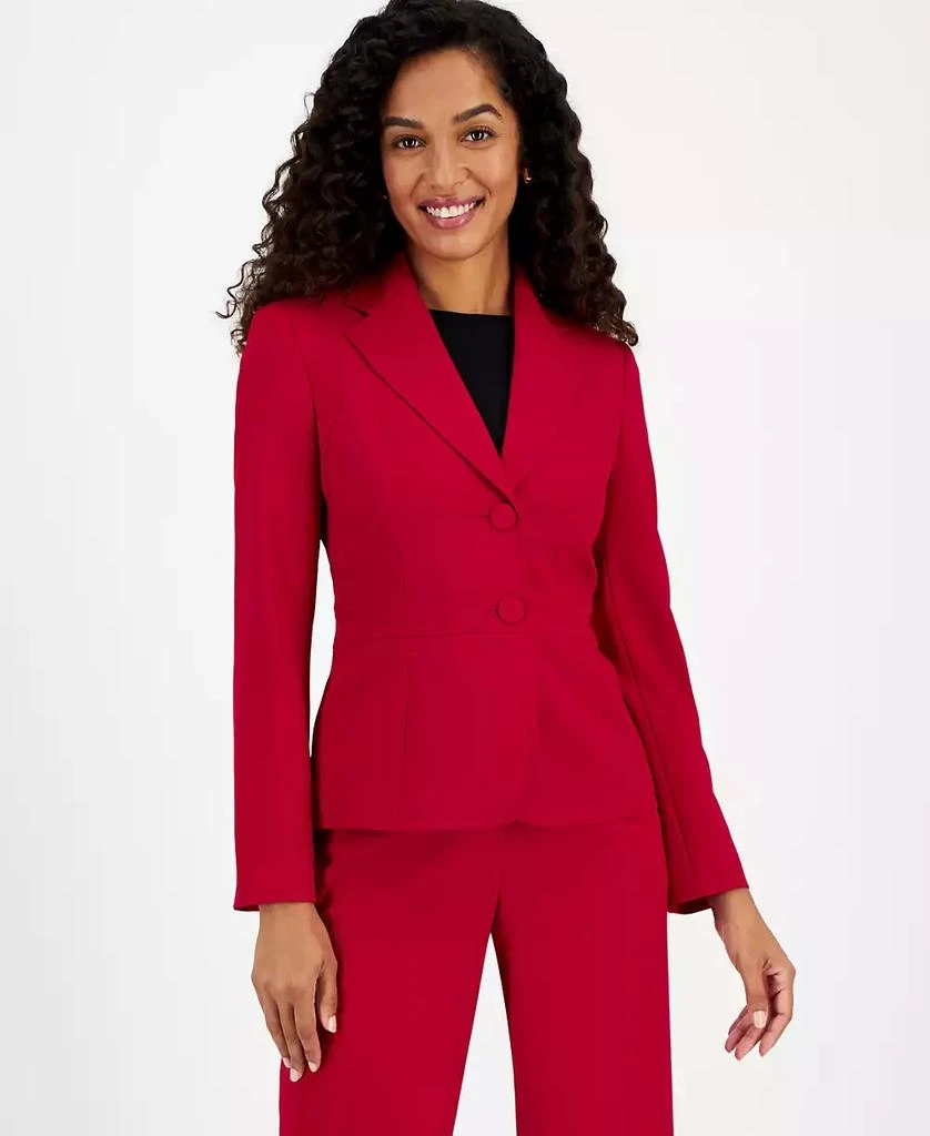 Le Suit Women's Seamed Peplum Pantsuit 3