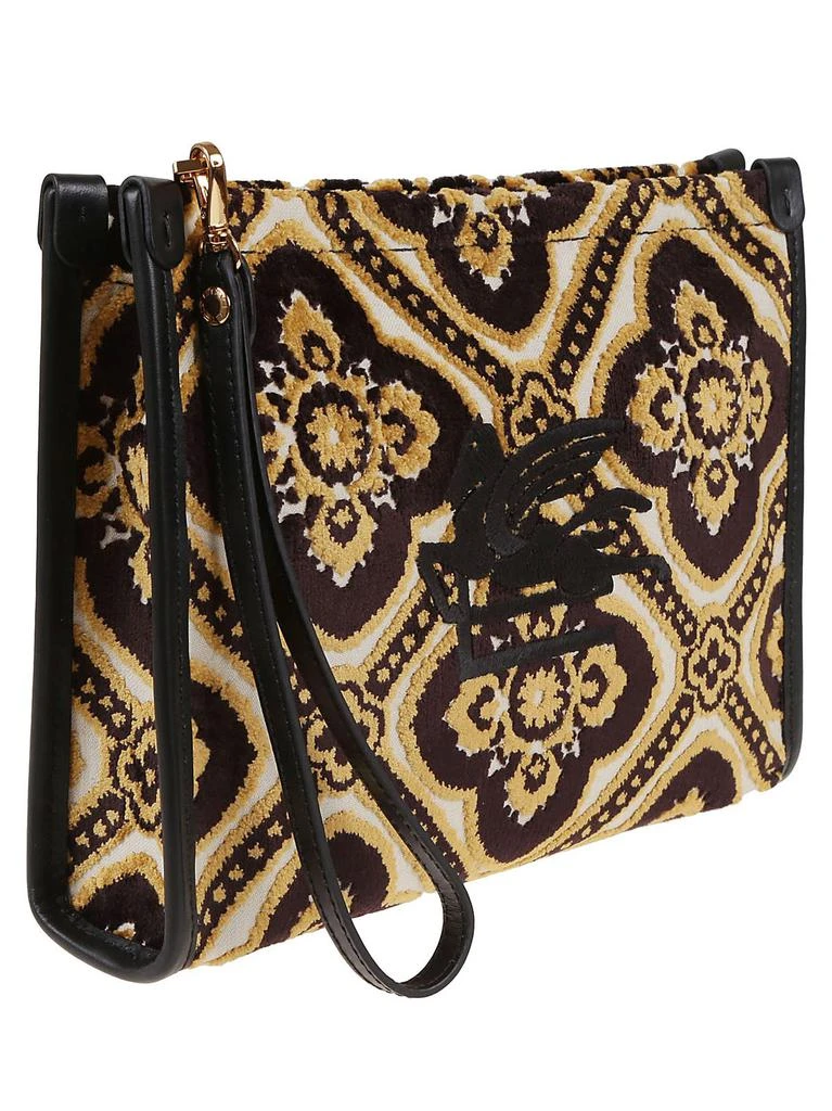 ETRO Etro Logo-Embroidered Zipped Makeup Bag 3