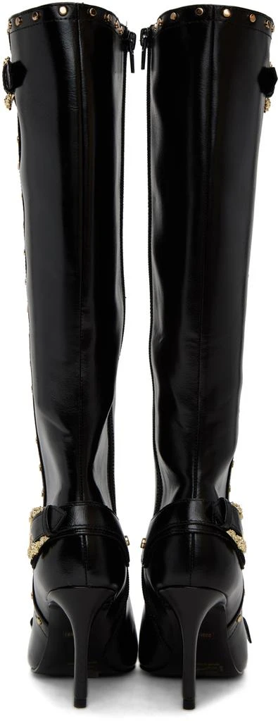 Versace SSENSE Exclusive Black Hardware Boots 2
