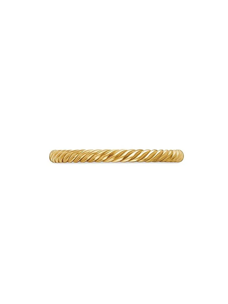 David Yurman Cable Collectibles Stack Ring in 18K Yellow Gold, 2mm 5