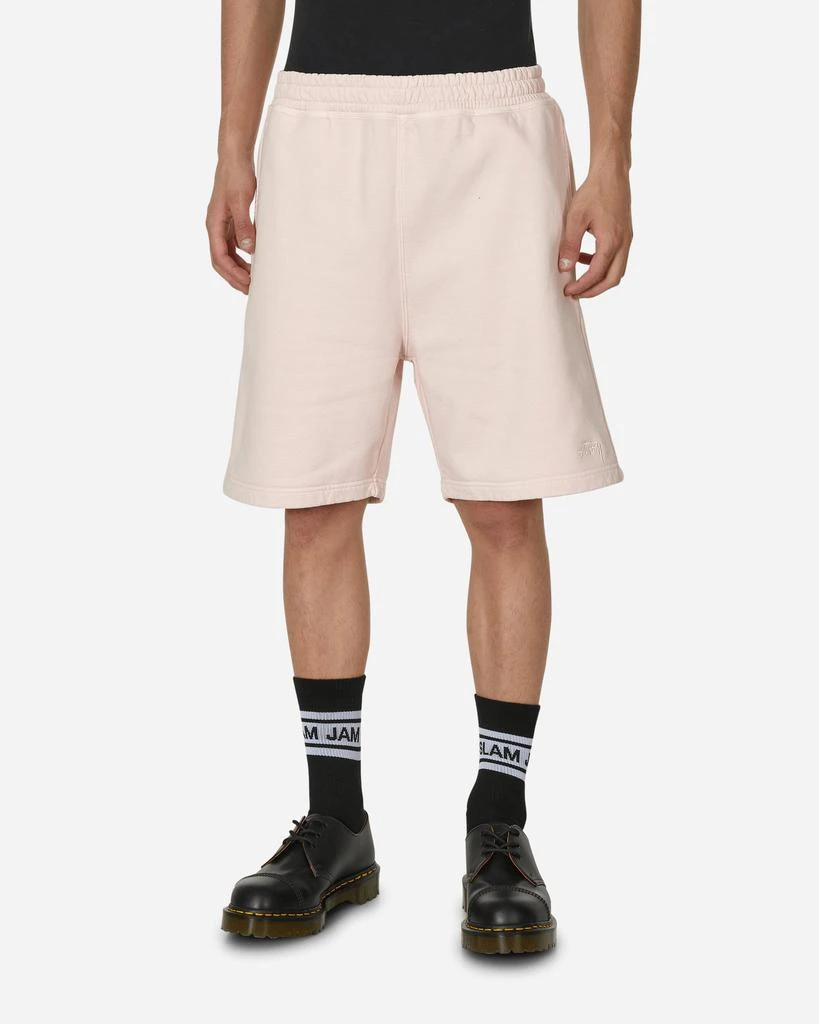 STUSSY Overdyed Stock Logo Sweatshorts Light Pink 1