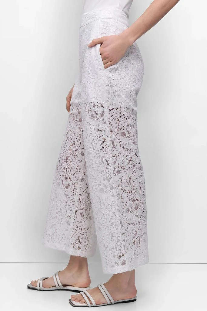 DKNY CROPPED LACE STRAIGHT LEG TROUSER 3