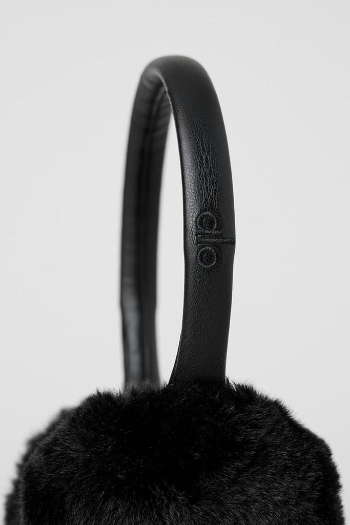 Alo Faux Fur Ear Muff - Black