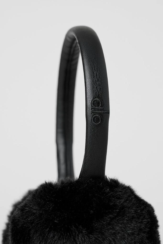 Alo Faux Fur Ear Muff - Black 2