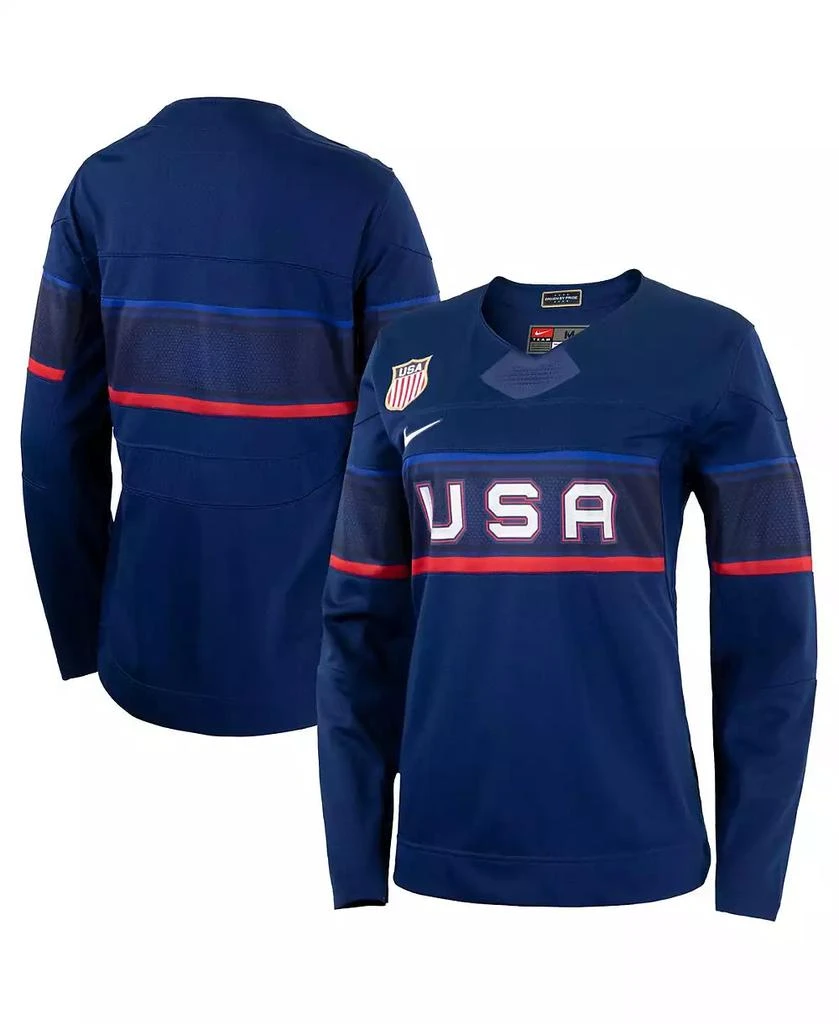 NIKE Women's Blue Team USA Hockey 2022 Winter Olympics Collection Jersey 1