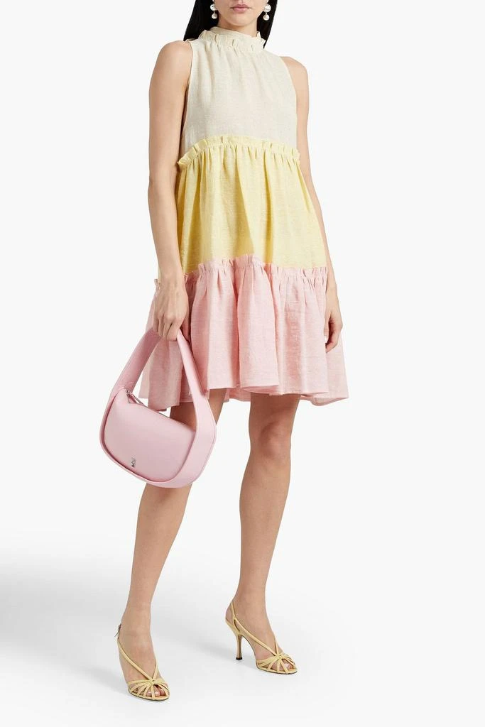 Shop Gathered metallic linen-blend mini dress on Sale at BeyondStyle  Get  70% Off Gathered metallic linen-blend mini dress with Limited-Time Flash  Deals, Exclusive Discounts, and Special Offers. Enjoy Unbeatable Savings on