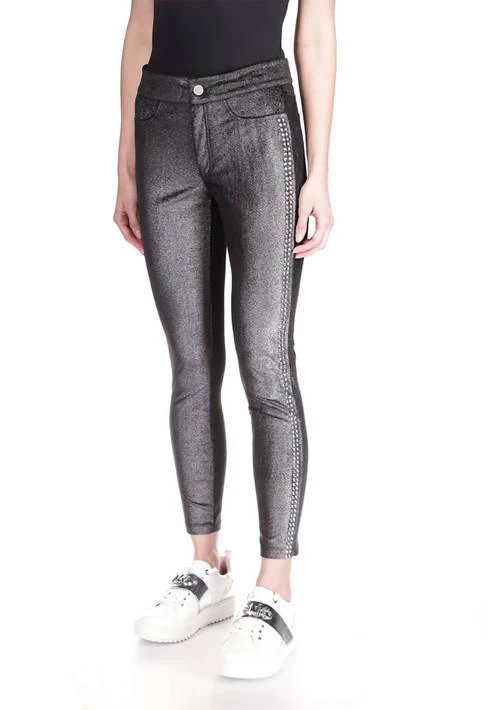 Michael Kors Michael Kors Womens Studded Fly Front Leggings 1