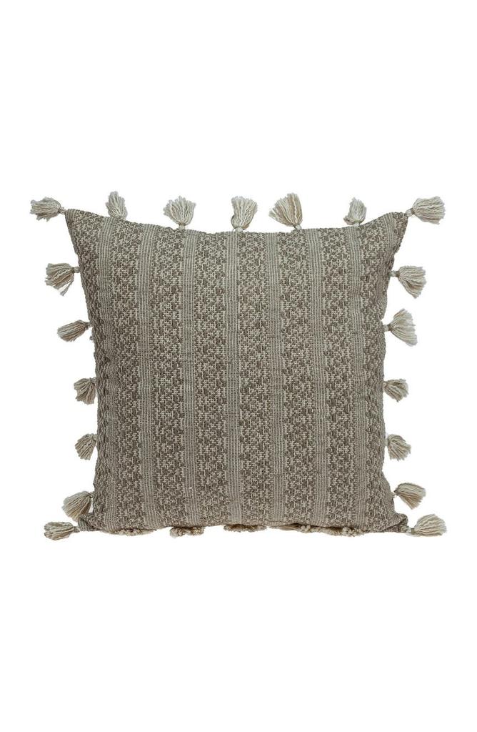 Parkland Caroline Transitional Beige Throw Pillow