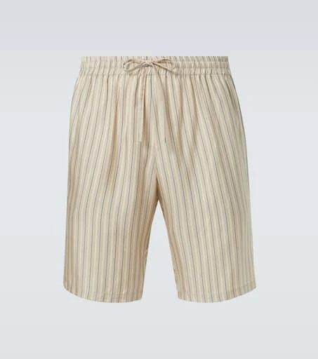 Le Kasha Striped silk shorts 1