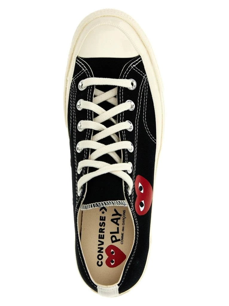 Comme des Garcons Canvas Sneakers With Contrast Heart Print 4