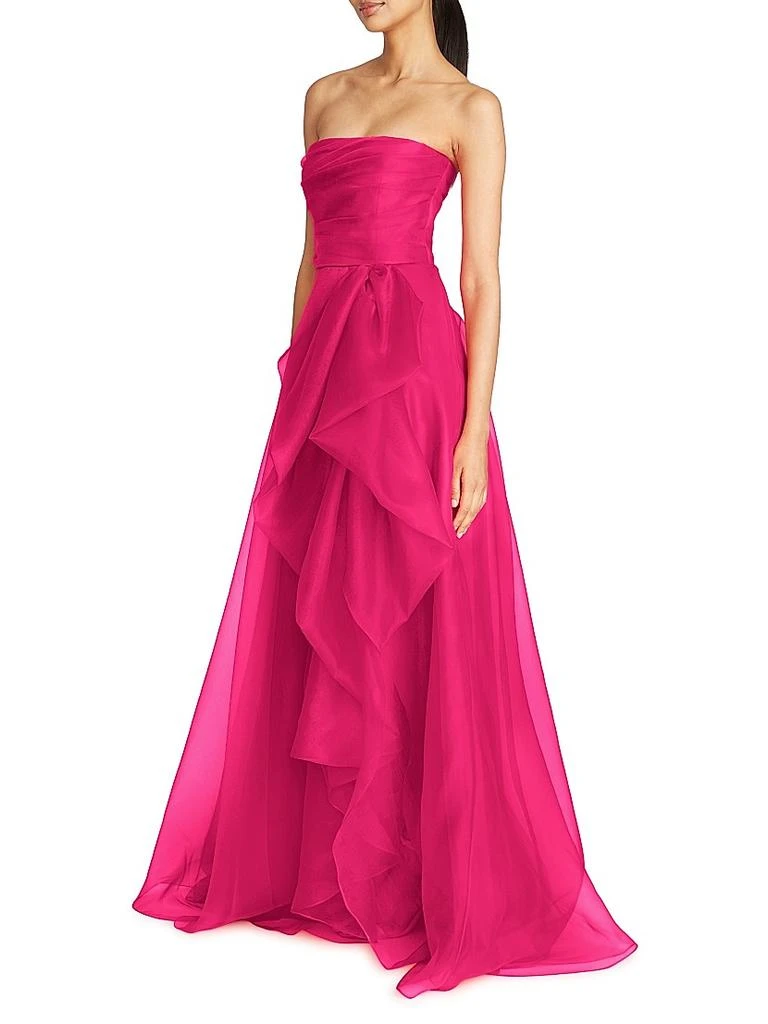 Theia Teresa Draped Tulle Gown 3