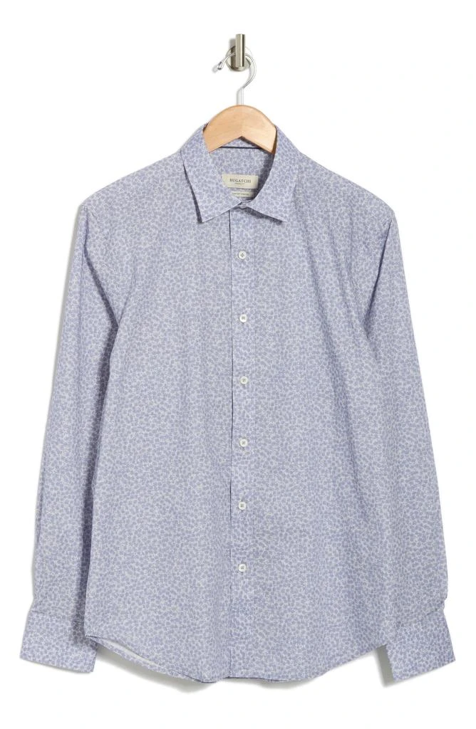 BUGATCHI Julian Shaped Fit Comfort Stretch Button Up Shirt 3