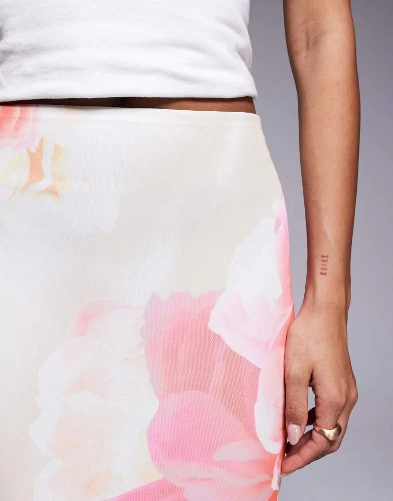 AFRM AFRM maxi skirt in ombre pink floral 5