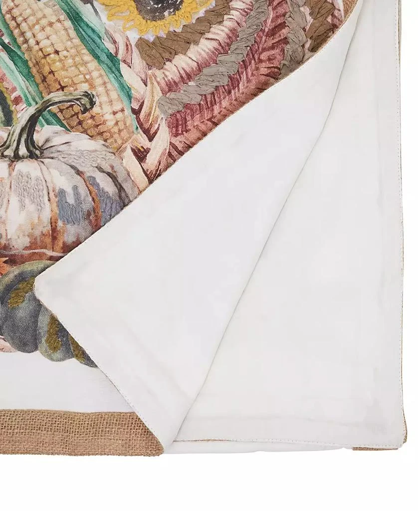 Saro Lifestyle Embroidered Cornucopia Table Runner 2