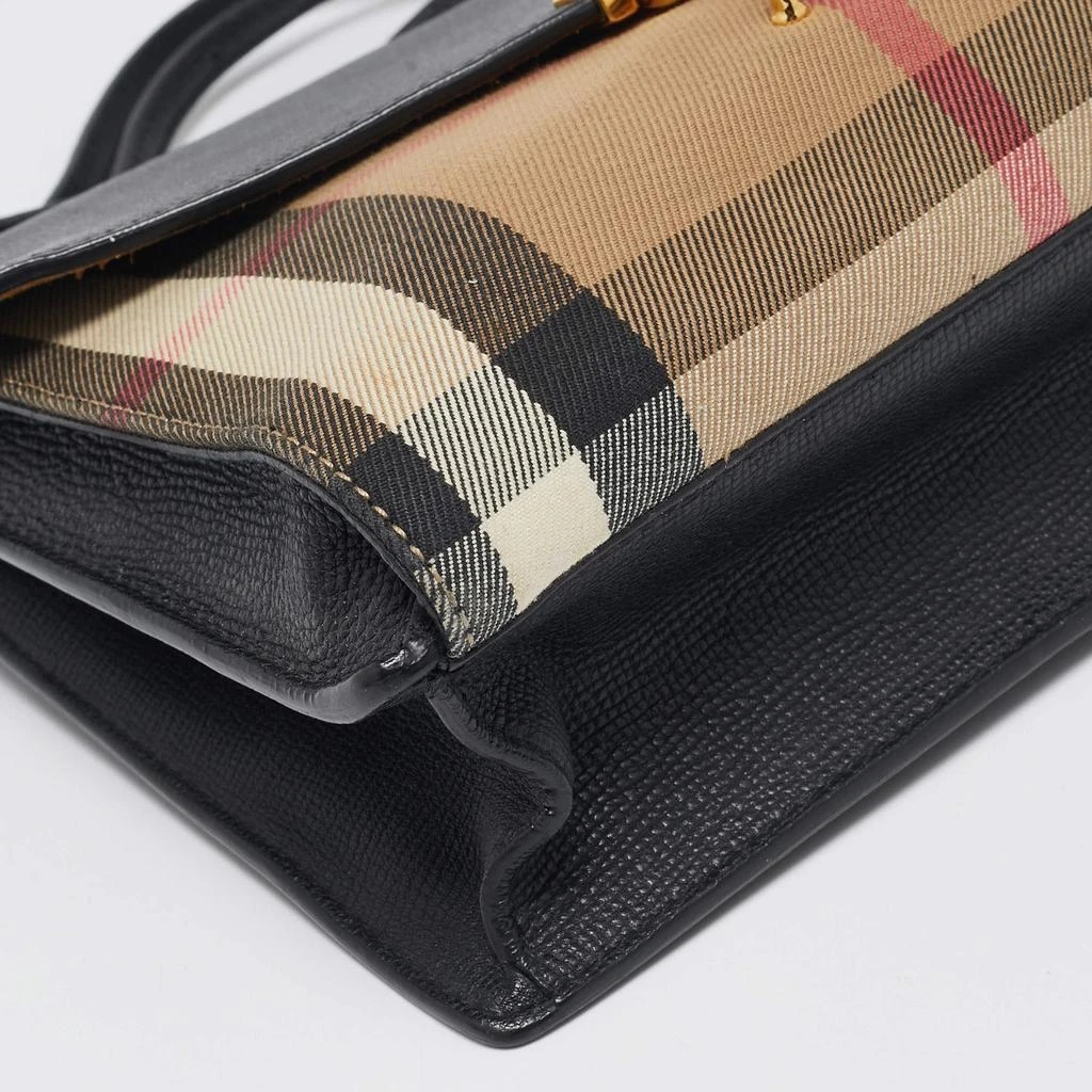 Burberry Burberry Black Leather and Fabric Small Macken Crossbody Bag 12