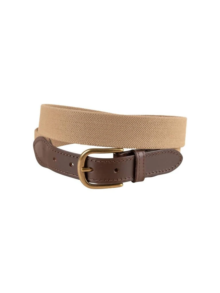 Belted Cow Company Belted Cow Company - Men's Stretch Belts with Leather tab 1