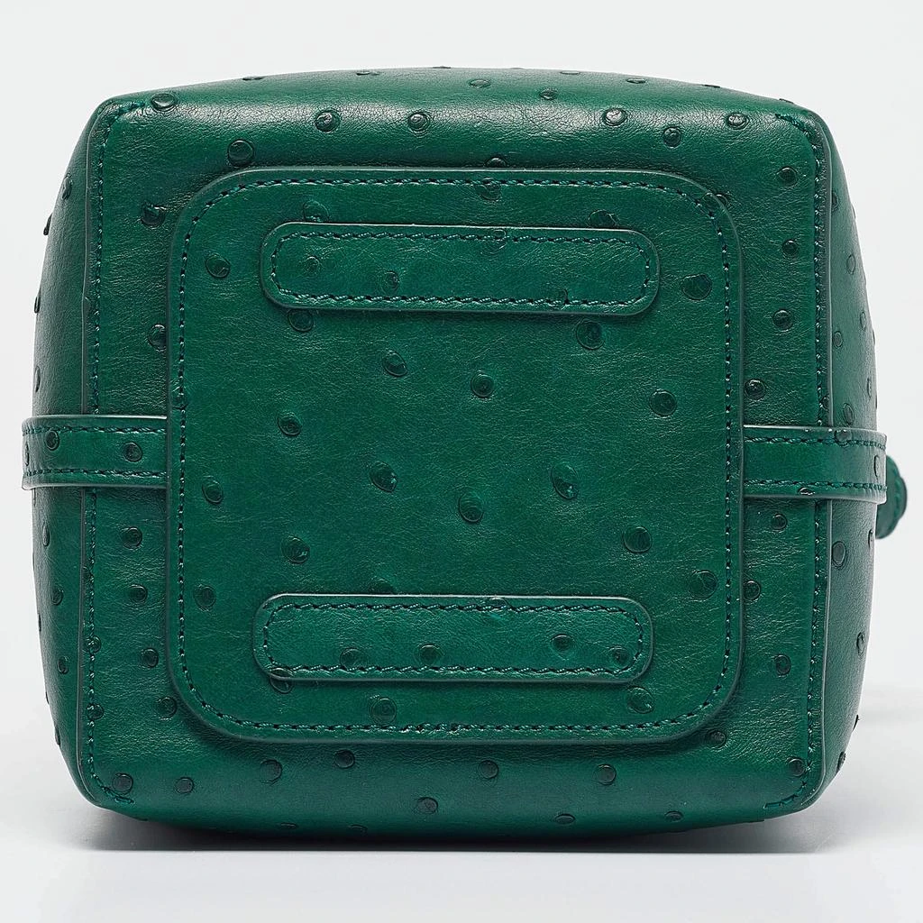 Loro Piana Loro Piana Green Ostrich Micro Bale Bag 6
