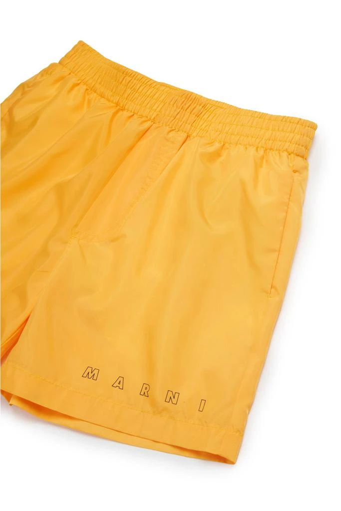 Marni Marni Kids Logo Printed Swim Shorts 3