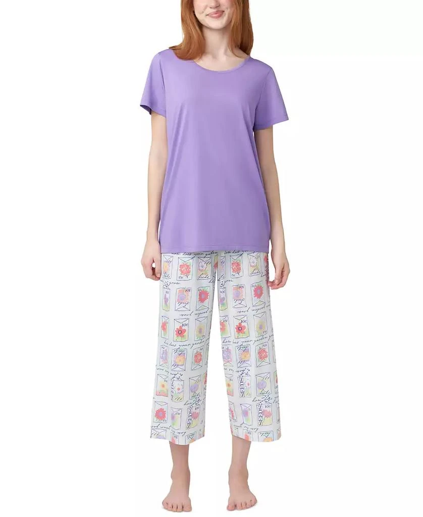 Hue Women's Solid Short-Sleeve Scoop-Neck Pajama T-Shirt 3