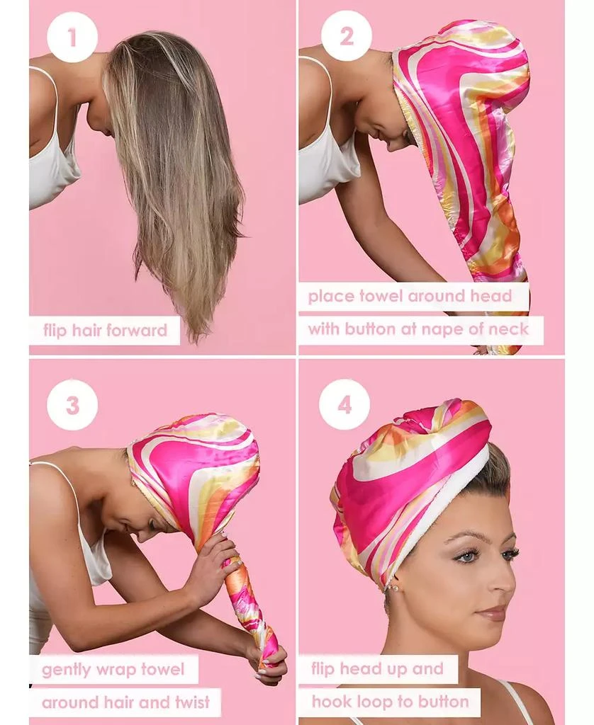 Grande Cosmetics GrandeHAIR Microfiber & Satin Towel 3